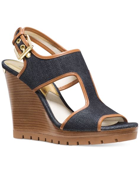 sandals women michael kors shoes|Michael Kors denim sandals.